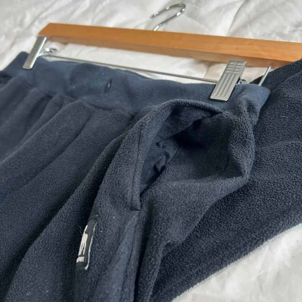 Abercrombie Kids Girls Black Fleece Jogger Sweatpants Size 15/16 EUC Cozy Lounge